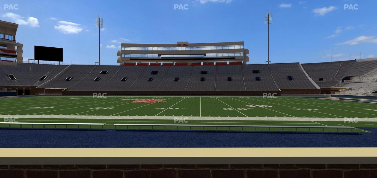 Vaught Hemingway Stadium - Section Chairback N Seat View