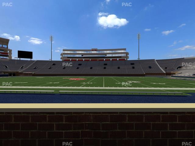 Vaught Hemingway Stadium - Section Chairback N Seat View