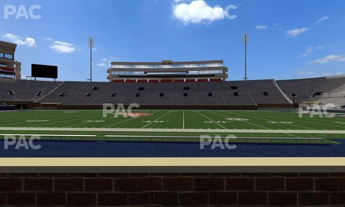 Vaught Hemingway Stadium - Section Chairback N Seat View