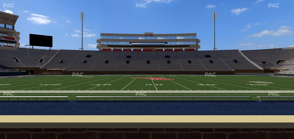 Vaught Hemingway Stadium - Section Chairback O Seat View