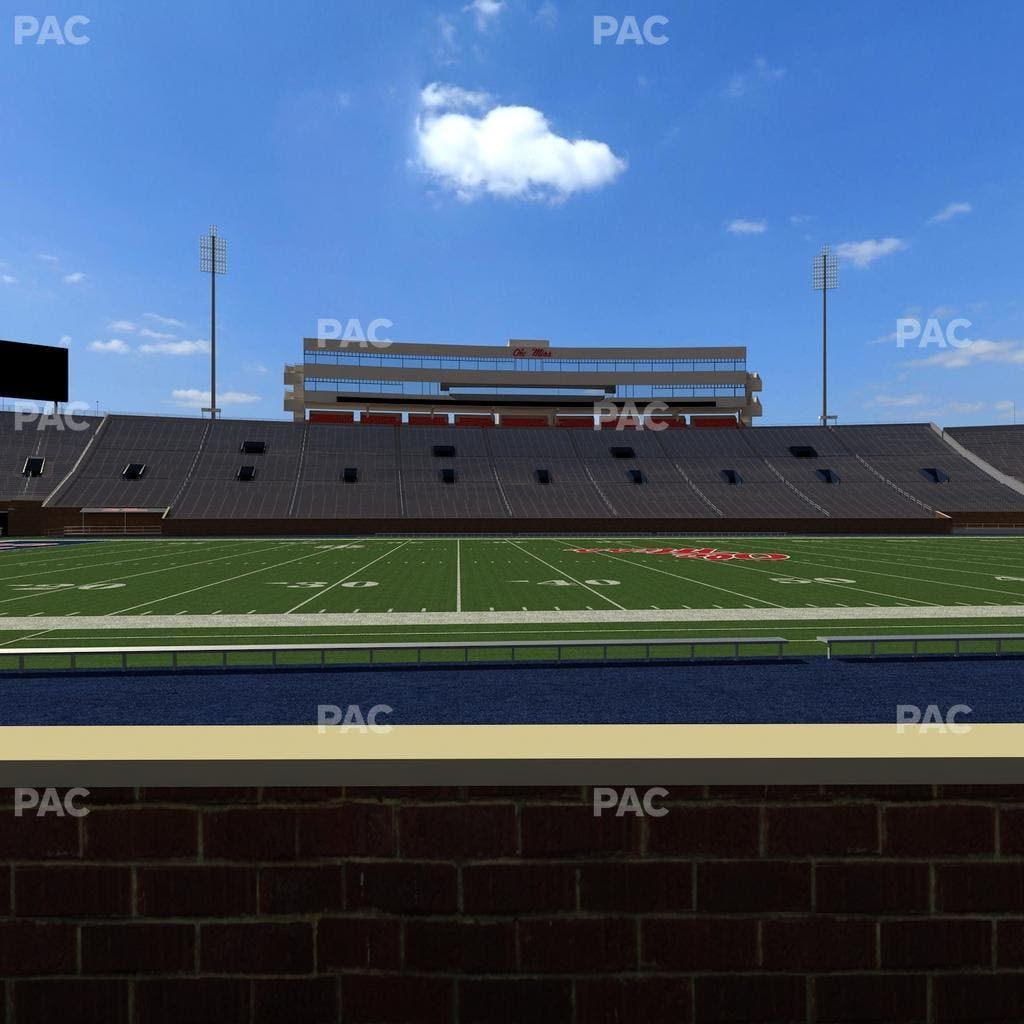 Vaught Hemingway Stadium - Section Chairback P Seat View