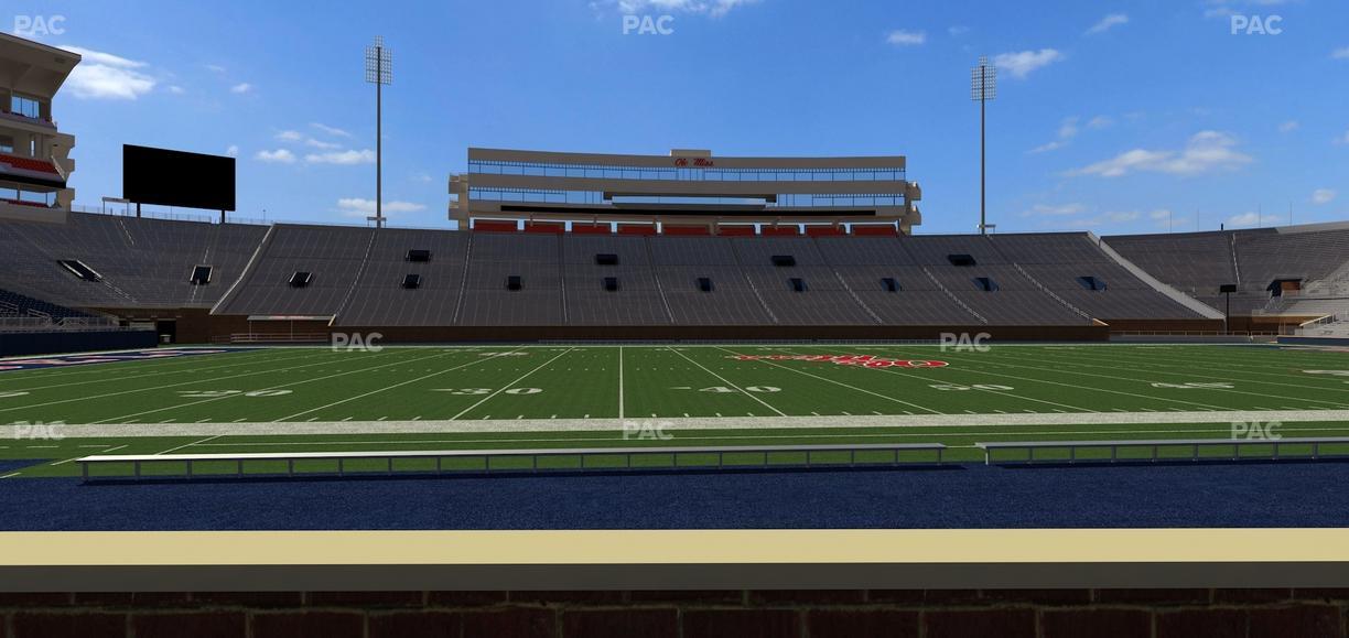 Vaught Hemingway Stadium - Section Chairback P Seat View