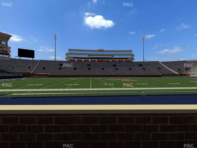 Vaught Hemingway Stadium - Section Chairback P Seat View