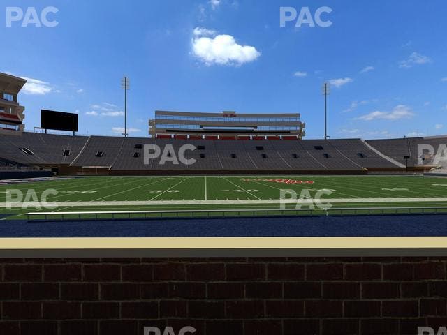 Vaught Hemingway Stadium - Section Chairback P Seat View