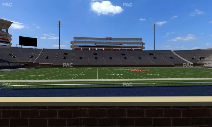 Vaught Hemingway Stadium - Section Chairback P Seat View