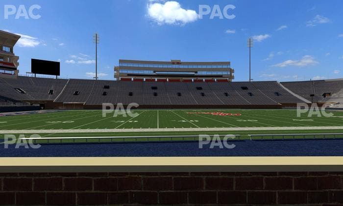 Vaught Hemingway Stadium - Section Chairback P Seat View