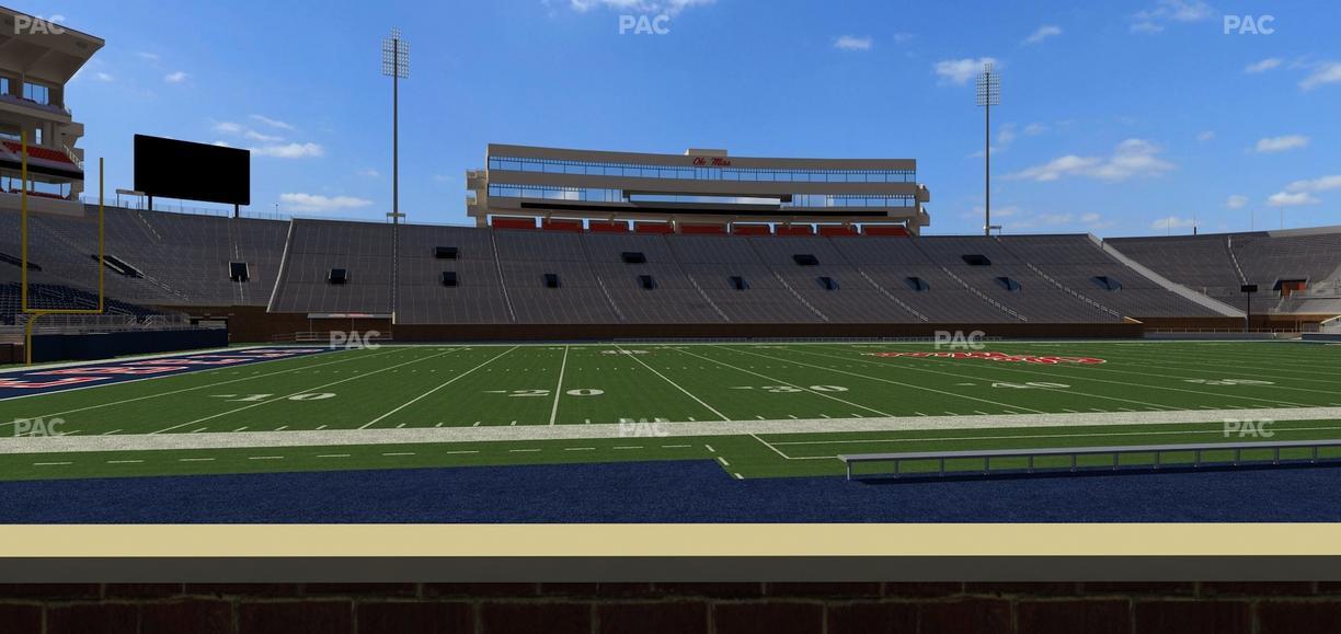 Vaught Hemingway Stadium - Section Chairback Q Seat View