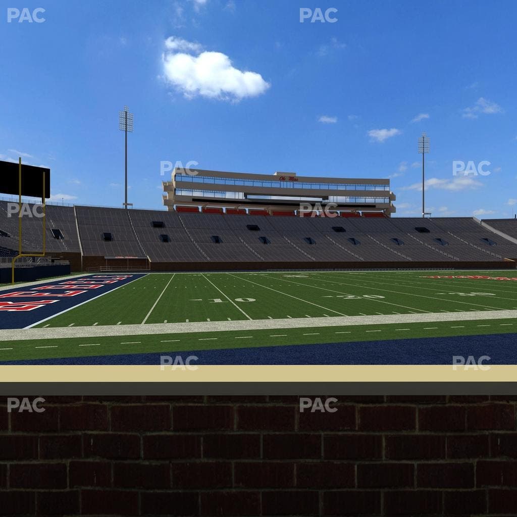 Vaught Hemingway Stadium - Section Chairback R Seat View
