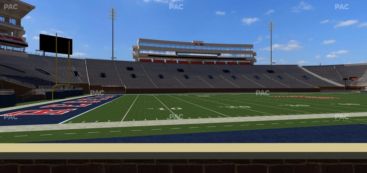 Vaught Hemingway Stadium - Section Chairback R Seat View