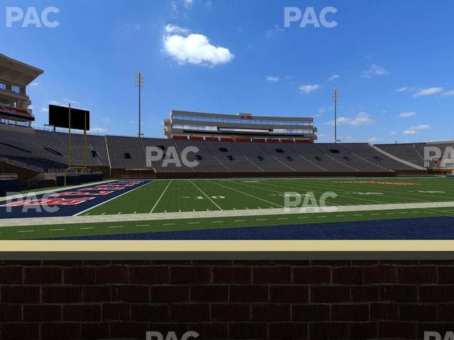 Vaught Hemingway Stadium - Section Chairback R Seat View