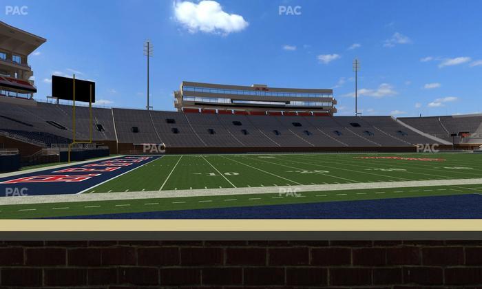 Vaught Hemingway Stadium - Section Chairback R Seat View