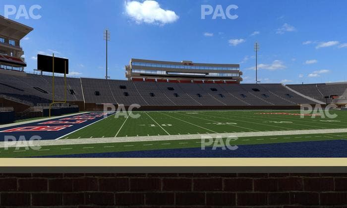Vaught Hemingway Stadium - Section Chairback R Seat View