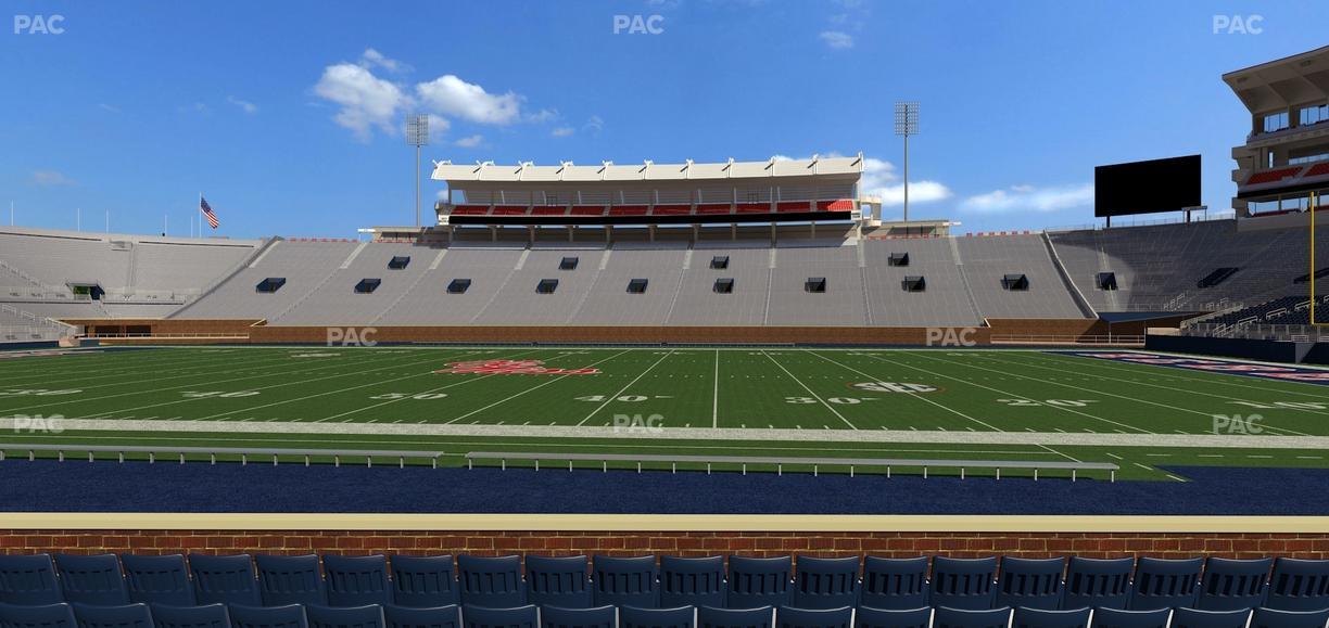 Vaught Hemingway Stadium - Section D Seat View