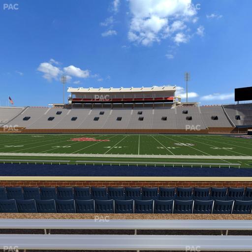 Vaught Hemingway Stadium - Section D Seat View