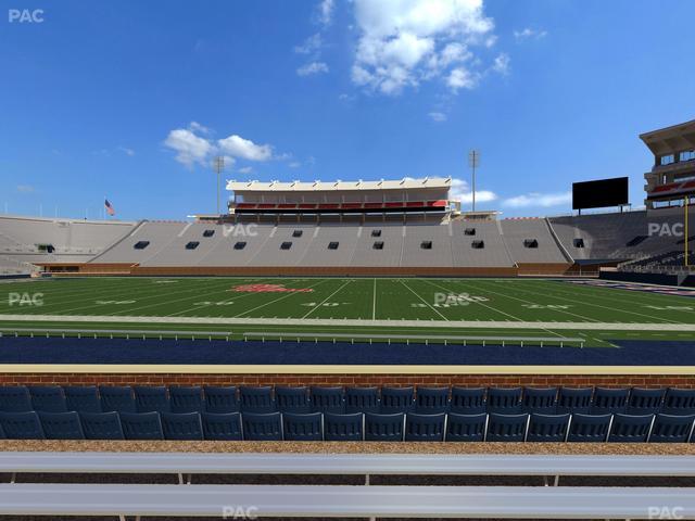Vaught Hemingway Stadium - Section D Seat View