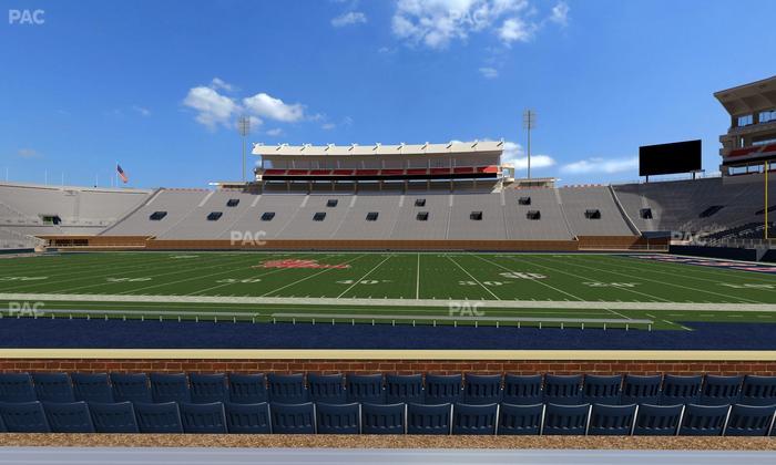 Vaught Hemingway Stadium - Section D Seat View