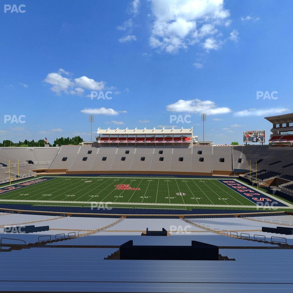 Vaught Hemingway Stadium - Section D Seat View