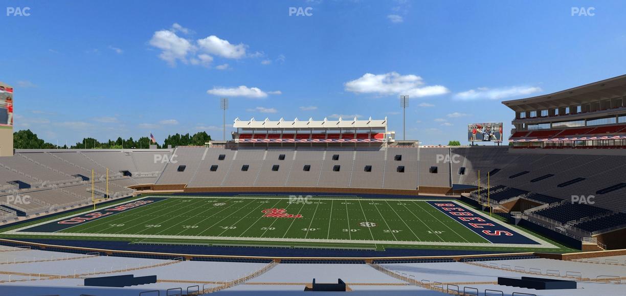 Vaught Hemingway Stadium - Section D Seat View