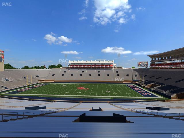 Vaught Hemingway Stadium - Section D Seat View