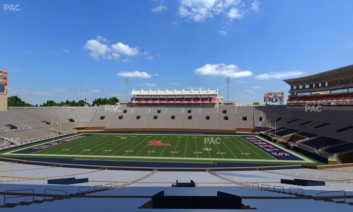 Vaught Hemingway Stadium - Section D Seat View