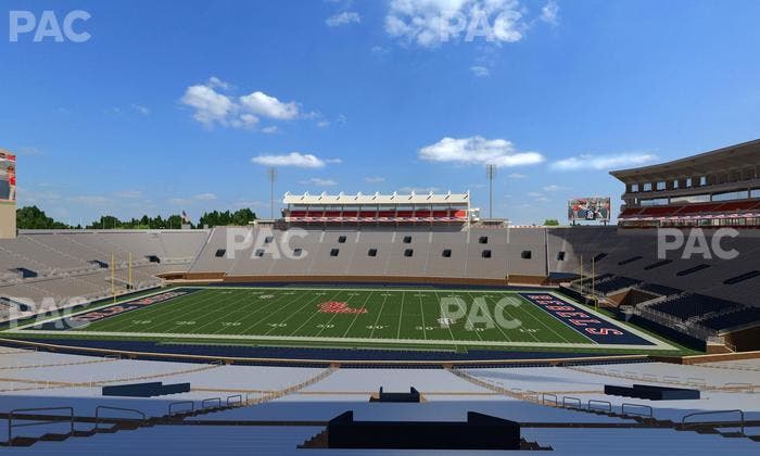 Vaught Hemingway Stadium - Section D Seat View