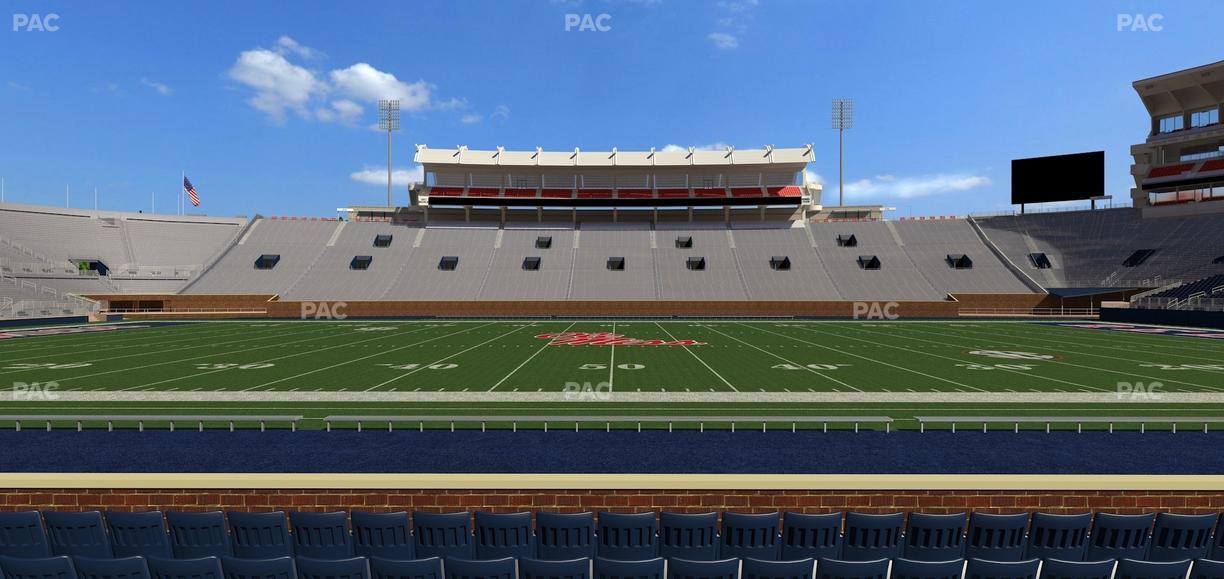 Vaught Hemingway Stadium - Section E Seat View