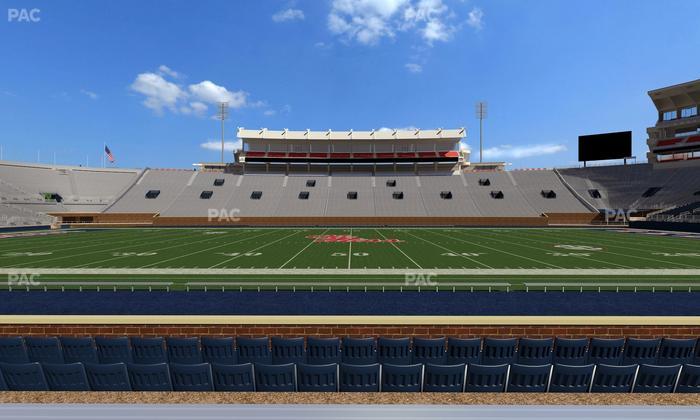 Vaught Hemingway Stadium - Section E Seat View