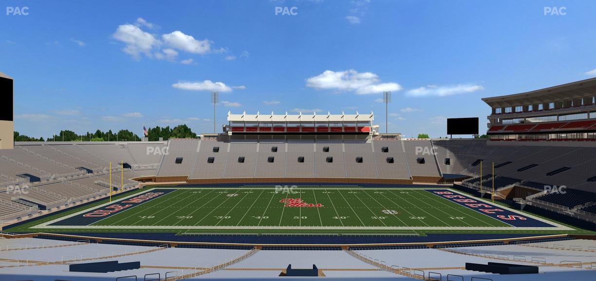 Vaught Hemingway Stadium - Section E Seat View