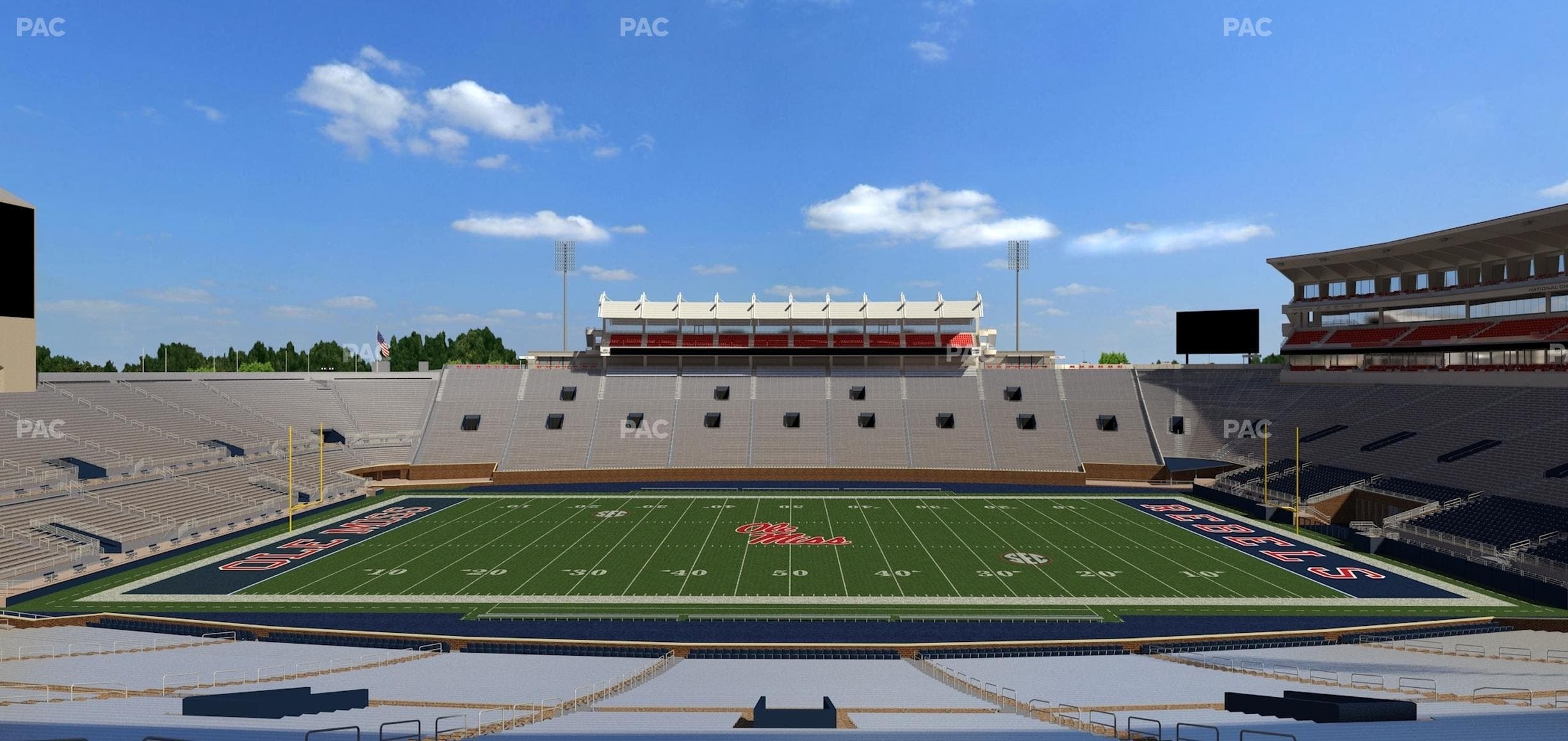 Vaught Hemingway Stadium - Section E Seat View