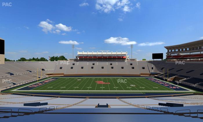 Vaught Hemingway Stadium - Section E Seat View