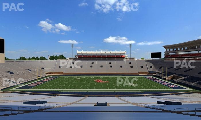 Vaught Hemingway Stadium - Section E Seat View