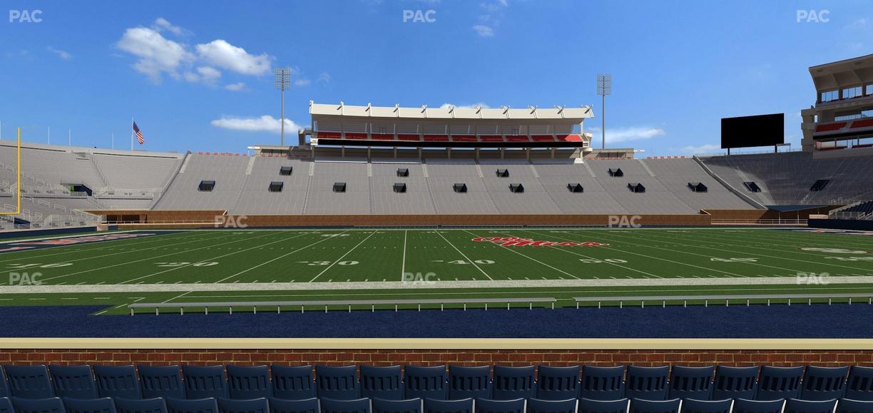 Vaught Hemingway Stadium - Section F Seat View