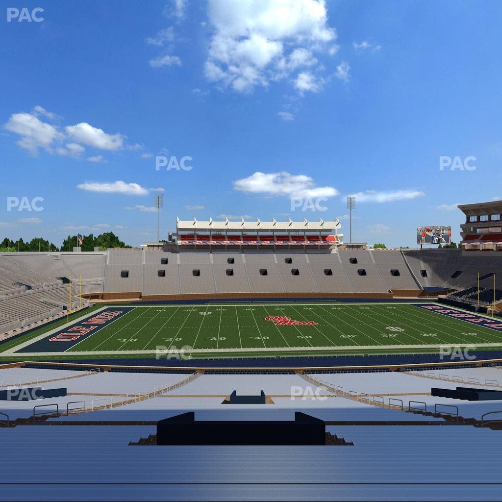 Vaught Hemingway Stadium - Section F Seat View