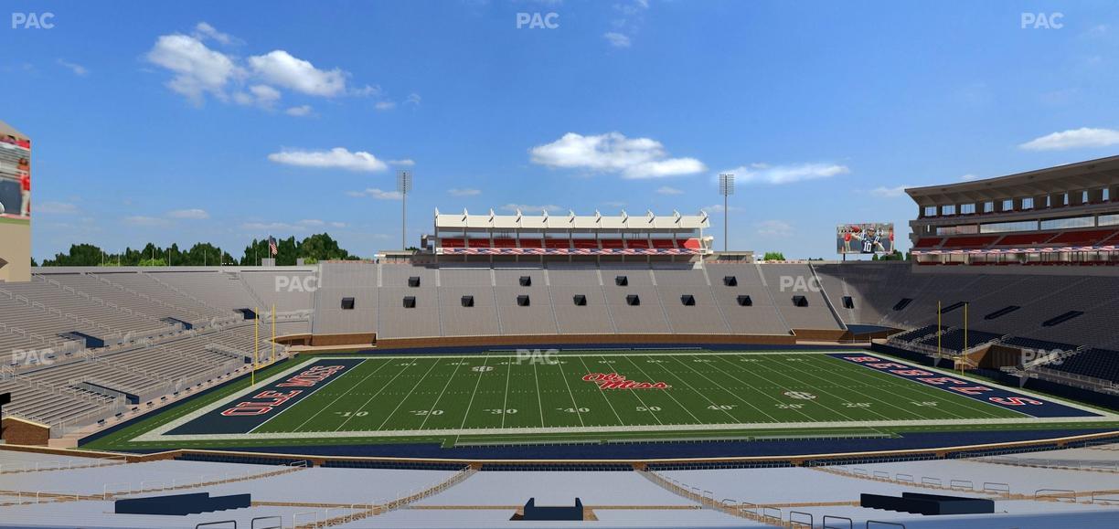 Vaught Hemingway Stadium - Section F Seat View