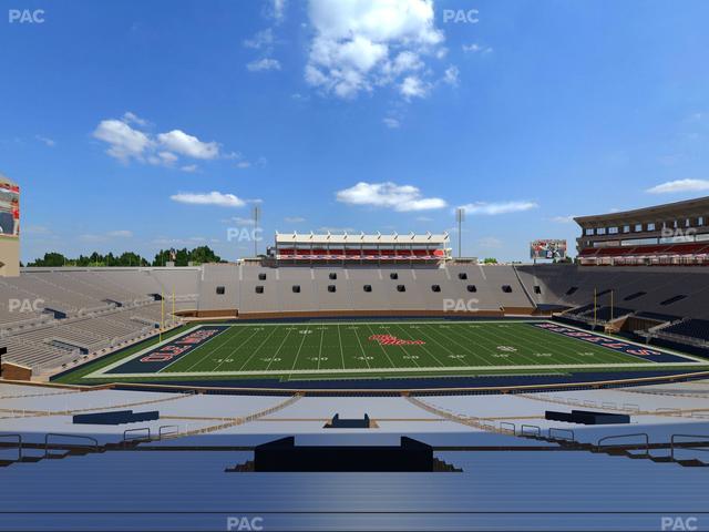 Vaught Hemingway Stadium - Section F Seat View