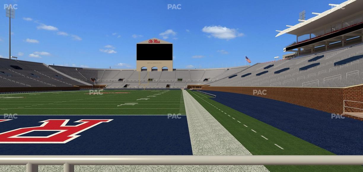 Vaught Hemingway Stadium - Section Field Club 1 Seat View