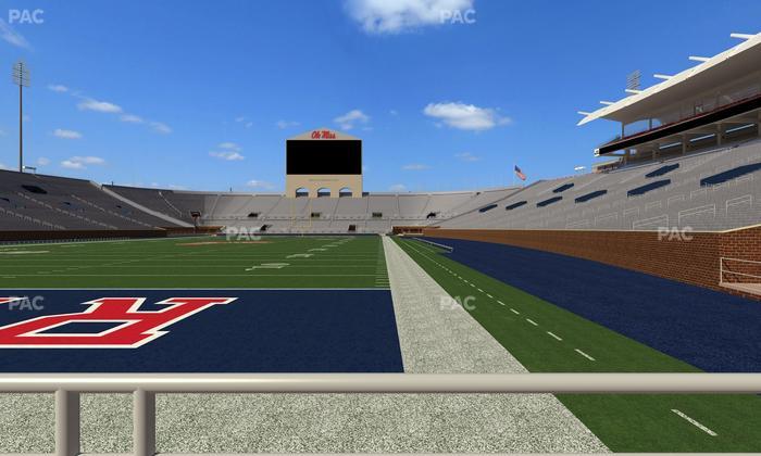 Vaught Hemingway Stadium - Section Field Club 1 Seat View