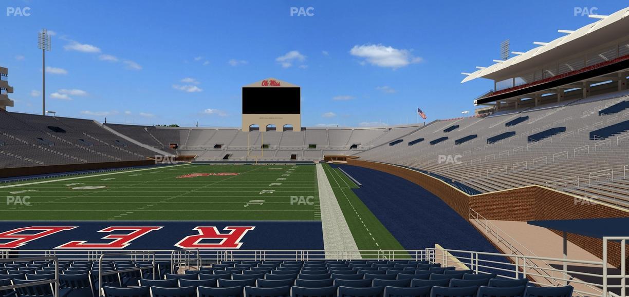 Vaught Hemingway Stadium - Section Field Club 1 Seat View