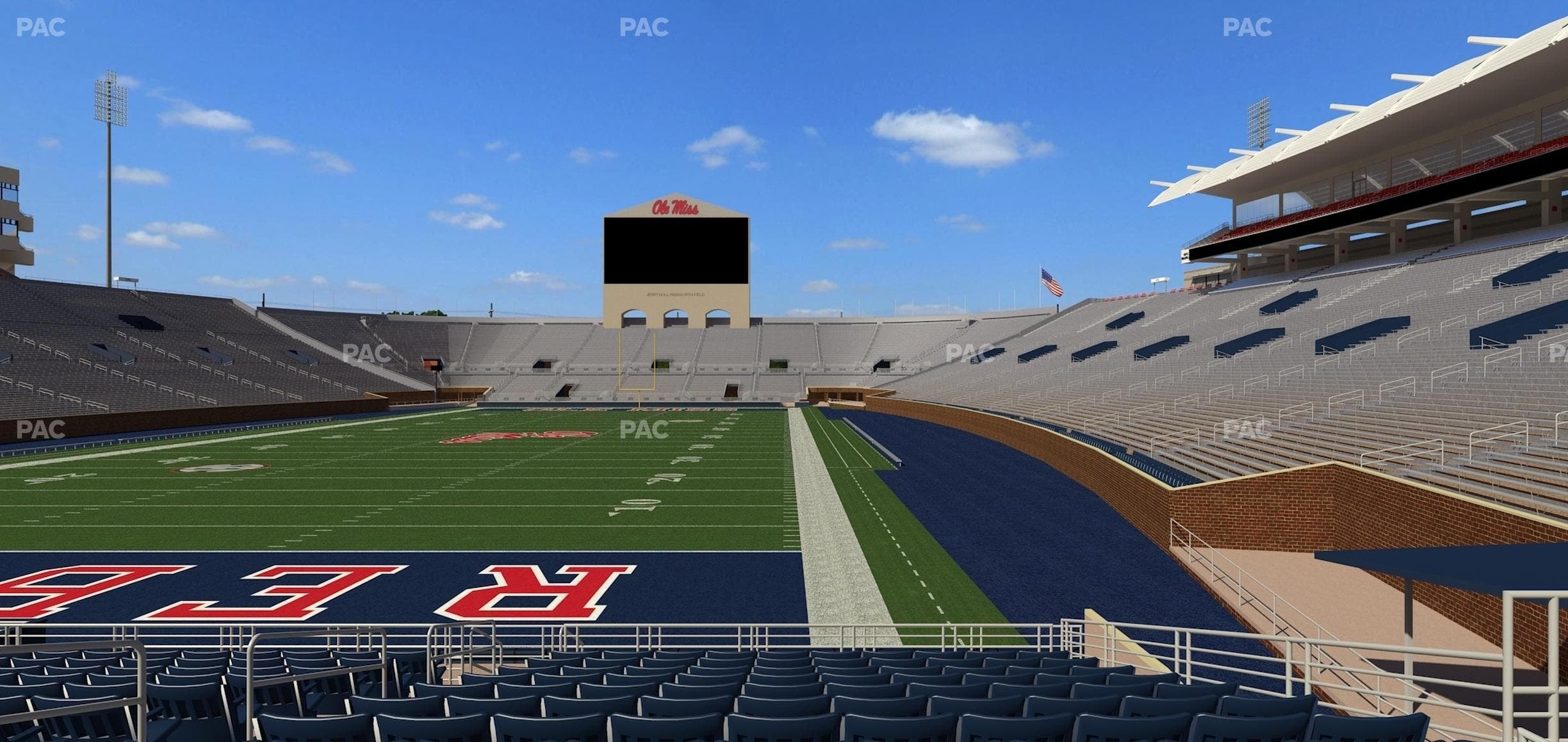 Vaught Hemingway Stadium - Section Field Club 1 Seat View