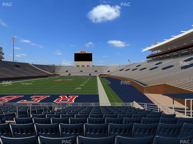 Vaught Hemingway Stadium - Section Field Club 1 Seat View
