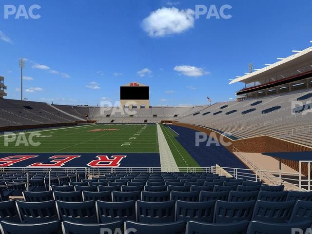 Vaught Hemingway Stadium - Section Field Club 1 Seat View