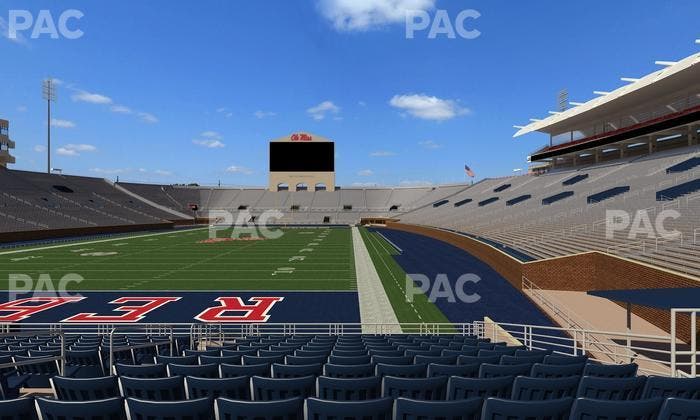 Vaught Hemingway Stadium - Section Field Club 1 Seat View