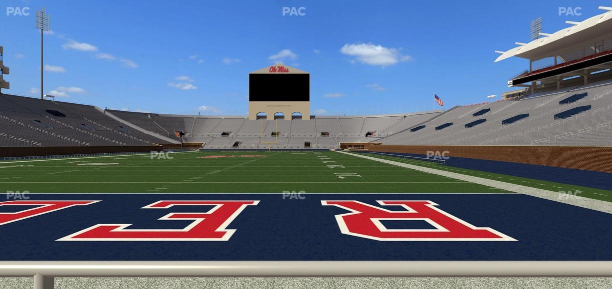 Vaught Hemingway Stadium - Section Field Club 2 Seat View