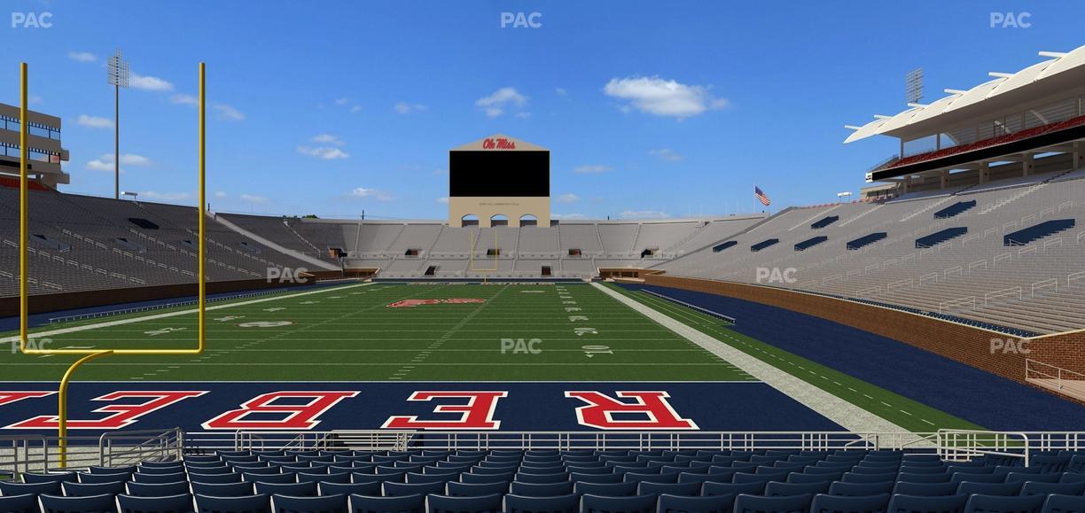 Vaught Hemingway Stadium - Section Field Club 2 Seat View