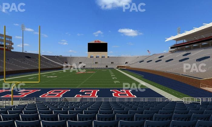 Vaught Hemingway Stadium - Section Field Club 2 Seat View