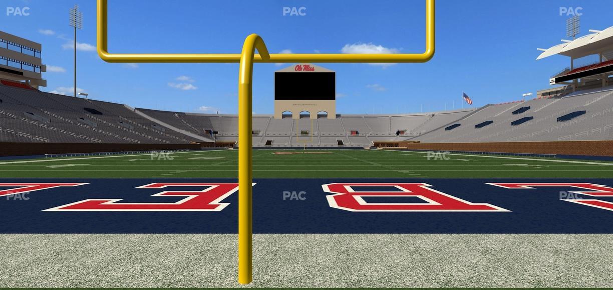 Vaught Hemingway Stadium - Section Field Club 3 Seat View