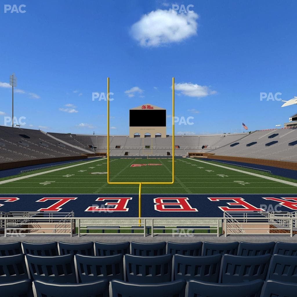 Vaught Hemingway Stadium - Section Field Club 3 Seat View