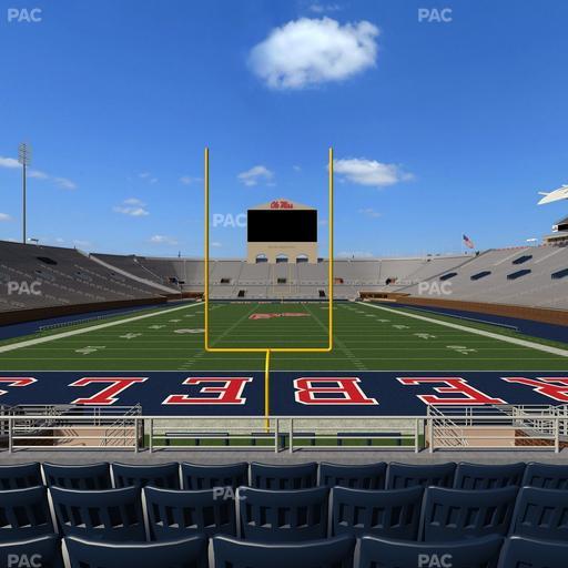 Vaught Hemingway Stadium - Section Field Club 3 Seat View