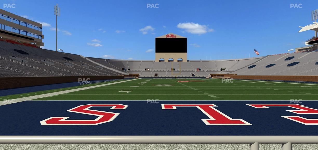 Vaught Hemingway Stadium - Section Field Club 4 Seat View