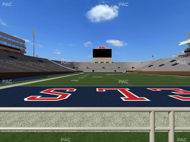 Vaught Hemingway Stadium - Section Field Club 4 Seat View